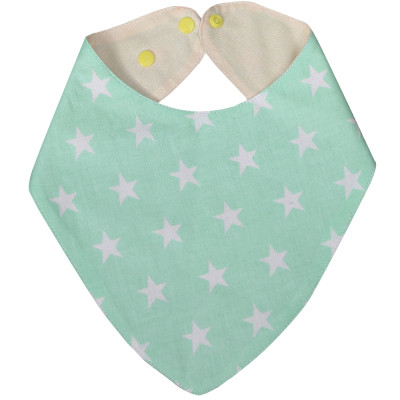 Слюнявчик Еко Пупс Eco Cotton бандана 21x30 (ментол, звездочки) (BEC-011) Винница - изображение 5