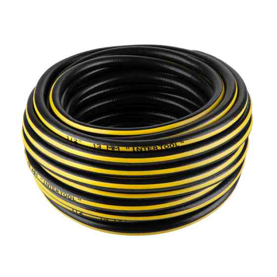 Шланг для води 4-х шаровий 1/2 ", 20м, армований, PVC INTERTOOL GE-4103 Київ