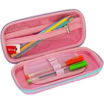 Пенал Cool For School з тисненням 1 відділення Фіолетовий (QT-5631-Purple) Вінниця