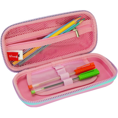 Пенал Cool For School з тисненням 1 відділення Фіолетовий (QT-5631-Purple) Вінниця - фото 2