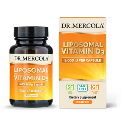 Вітамін Dr. Mercola Вітамін D3 ліпосомальна, 5000 МО, Liposomal Vitamin D3, 90 к (MCL-03200) Вінниця - фото 1