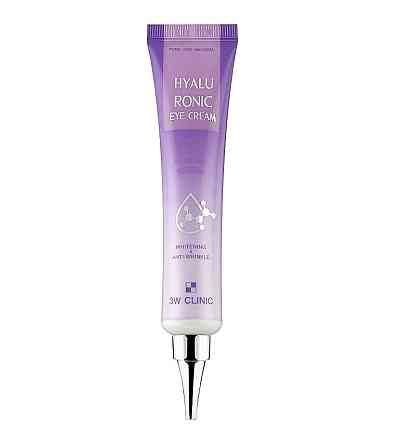 Крем для шкіри навколо очей з гіалуроновою кислотою Hyaluronic Eye Cream 3W Clinic 40 мл Київ