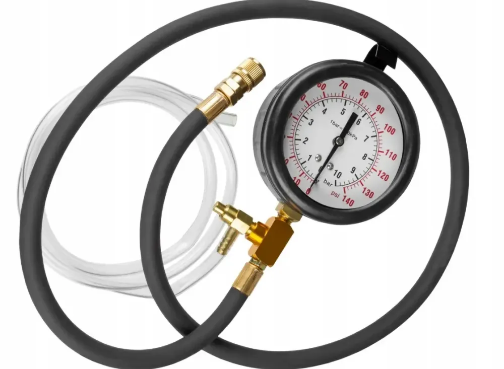 Манометр перевірки тиску в бензинових двигунах ALFA  з адаптерами тестер тиску для системи подачі палива 0–10 бар для СТО Львів - фото 4