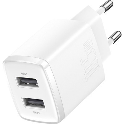 Зарядний пристрій Baseus Compact Charger 2U White (CCXJ010202) Вінниця - фото 2