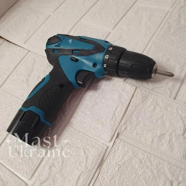 Акумуляторний шуруповерт 12V з набором інструментів, 18 режимів, 1 акумулятор, кейс для транспортування Київ - фото 7