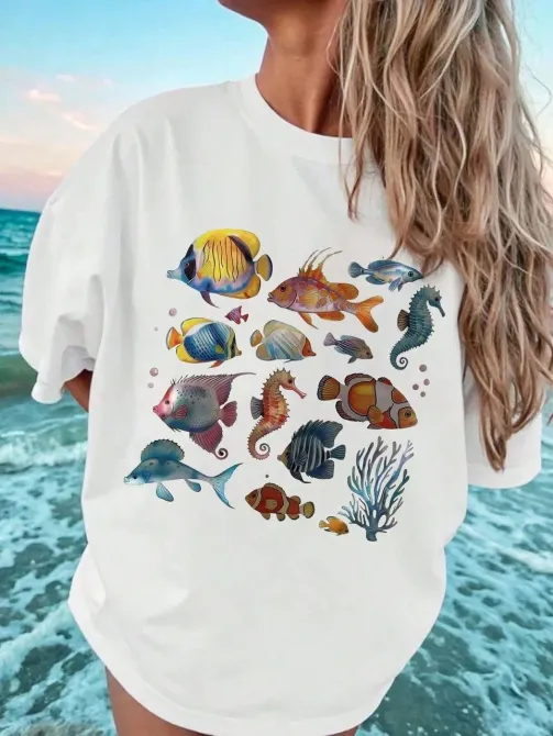 Футболка женская с принтом  46 Белая 2664083320 Днепр - изображение 1