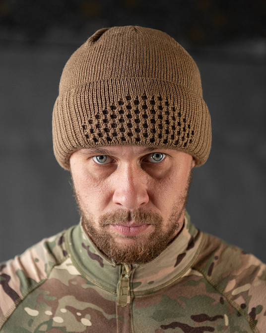 Балаклава шапка мужская тактическая подшлемник  кайот Одесса - изображение 6