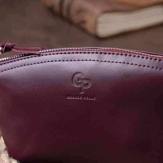 Жіноча косметичка зі шкіри Amelin GRANDE PELLE 11300 Сливова Київ