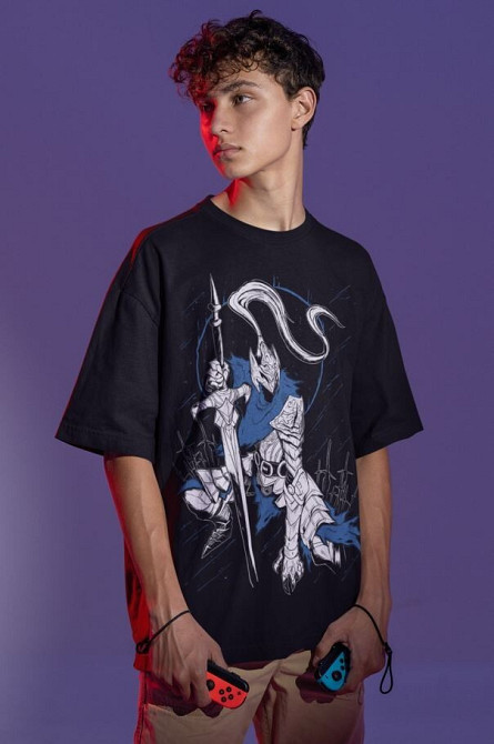 Футболка аниме Арториас Абйсс Дарк Соулс оверсайз (S/M/L) Черний AnimeJ0854 Днепр - изображение 4