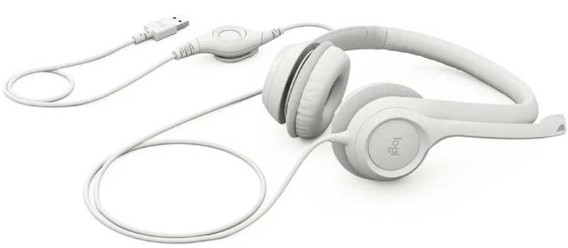 Гарнитура Logitech USB H390 (981-001286) White (6857749) Киев - изображение 12
