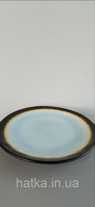 Тарілка блакитна кераміка 27,5*3.5 см "Сонце пустелі" 101-0242 для дому та ресторанів Київ - фото 2