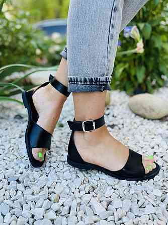 MOD GAR Босоніжки жіночі MOD GAR 347-2 чорні (літо, шкіра натуральна) (5078) Коломия