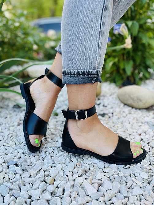 MOD GAR Босоніжки жіночі MOD GAR 347-2 чорні (літо, шкіра натуральна) (5078) Коломия - фото 4