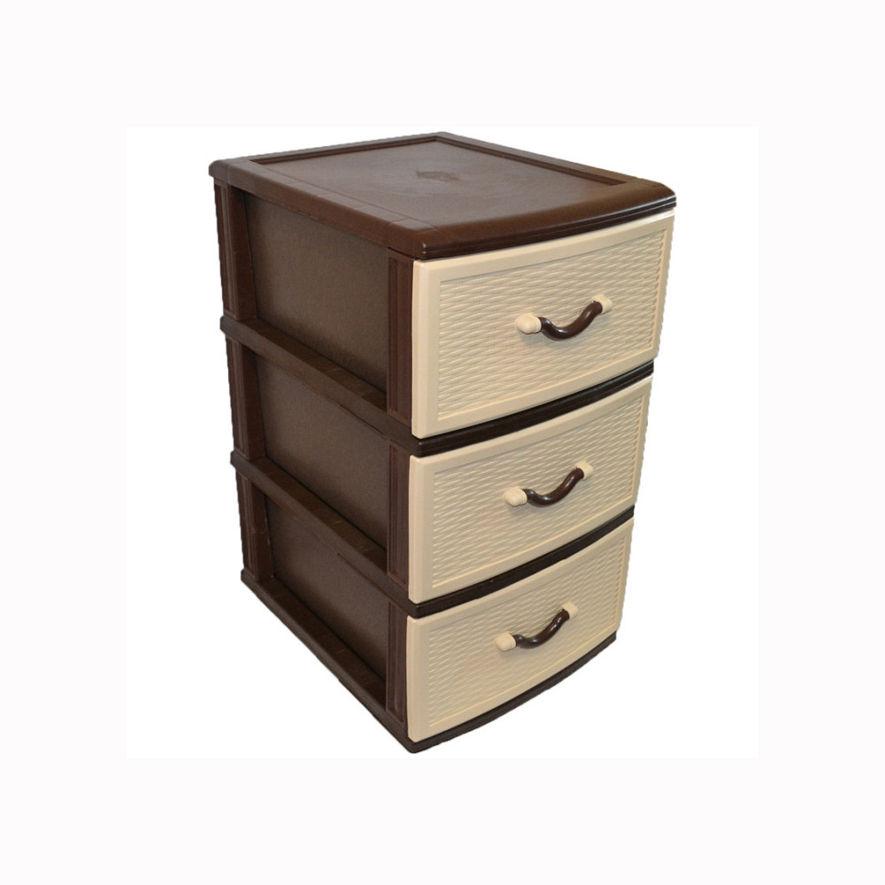 Комод пластиковый Style (Стиль) 3 ящика 48х38х67 Одесса - изображение 1