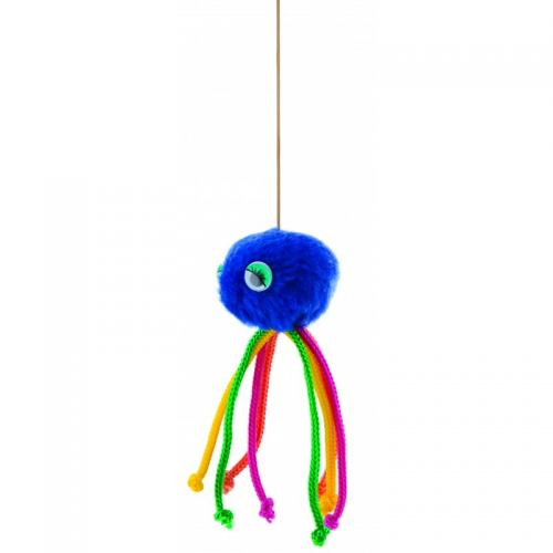 Іграшка Природа Восьминіг для кота на резинці з мотузочками 5 см Київ - фото 5