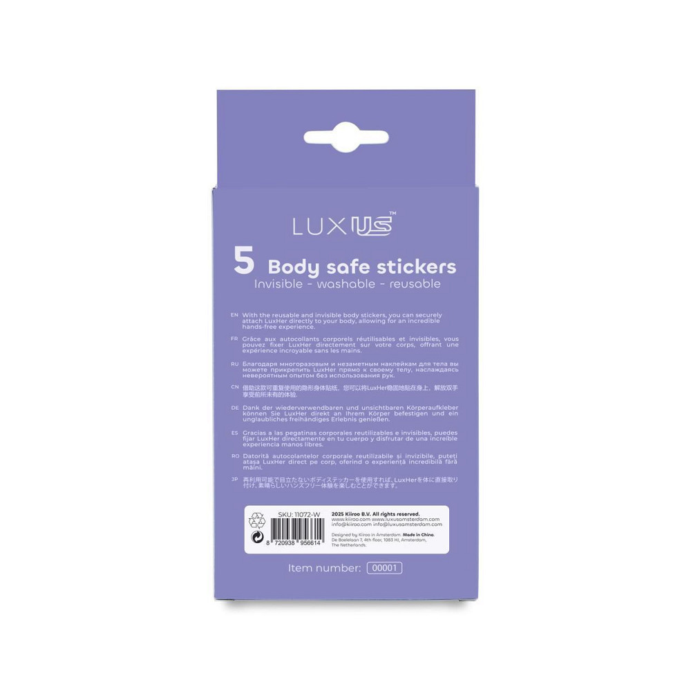 Комплект наліпок для вібратора LuxusHer Kiiroo Luxus Stickers (2 шт) Sex Aura Київ - фото 3