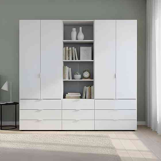 Шафа для одягу Doros Гелар Білий 2+2ДСП з пеналом 215х49.5х203.4 (DRS-011915) Львів