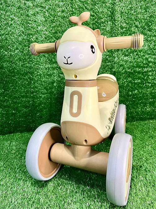 Біговел - толокар JOY музика укр озвучка підсвічування Бежевий (JS-31245) Чернигов - изображение 4