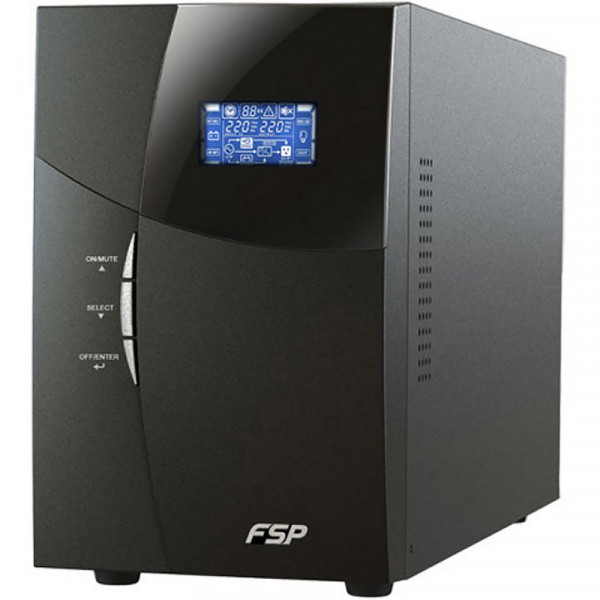 ДБЖ FSP 1 kVA, Tower, (KN-1101TS), 1000VA/900W, Online, AVR, Black (PPF8000904) Київ - фото 1