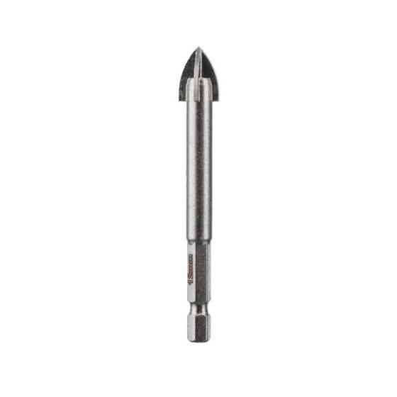 Свердло по склу та кераміці, 12 мм, HEX 1/4" INTERTOOL SD-0292 Київ
