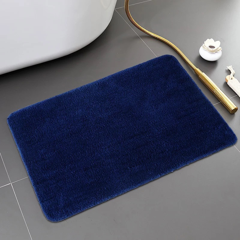 Коврик для ванны и душа Bathlux мягкий тканевой прорезиненный, нескользящий Синий Каменец-Подольский - изображение 1