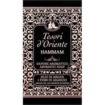 Тверде мило Tesori d'Oriente Хаммам Олія аргани та апельсиновий цвіт Парфумоване 125 г (8008970055183) Вінниця