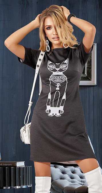 Стильне чорне плаття (44) Київ - фото 1