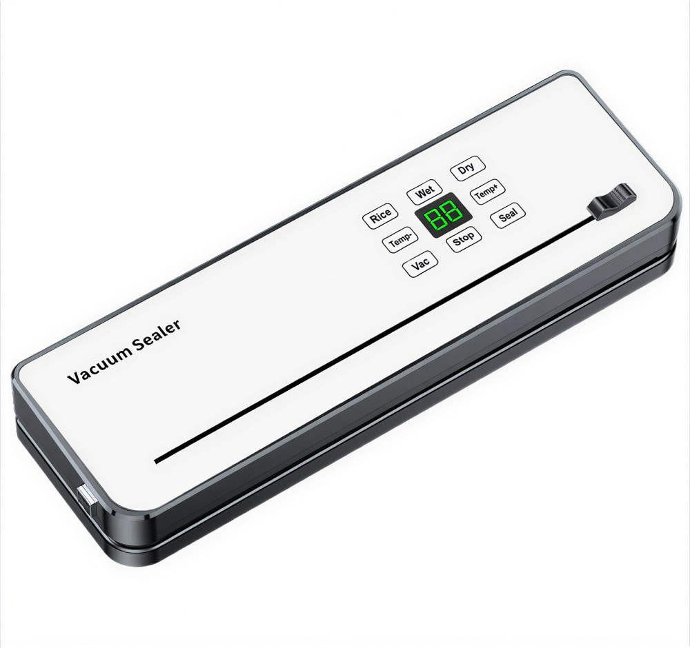 Вакууматор побутовий сенсорний для сухих і вологих продуктів 120 Вт із вбудованим різаком пакувальник вакуумний Білий HP-11-29W Коломыя - изображение 1