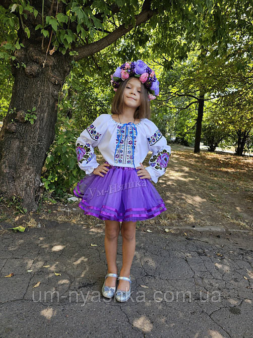 Вышиванка бело-красная с маками для девочки Кривой Рог - изображение 10