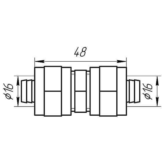 Муфта проміжна APE ITALY 703 L 16x16 Київ