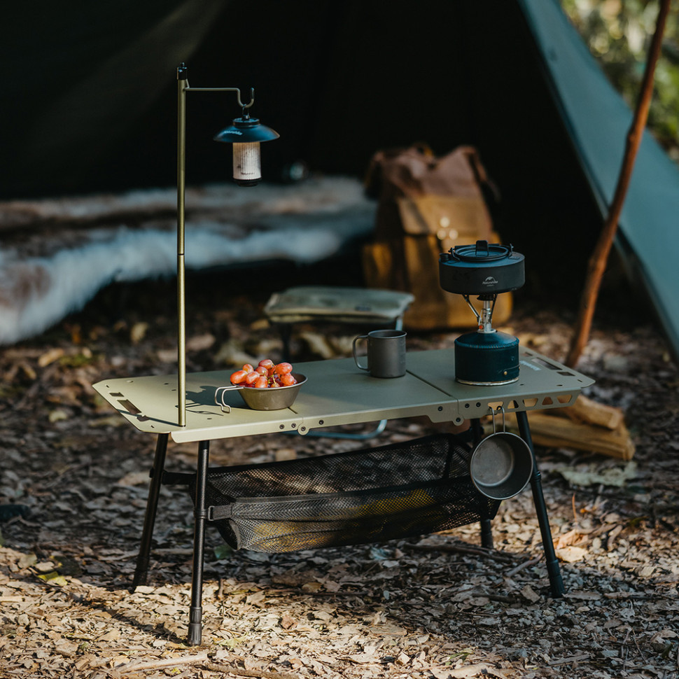 Стіл складаний Naturehike CNK2450JJ025 (80х40 см) алюміній Чорний Вінниця - фото 6