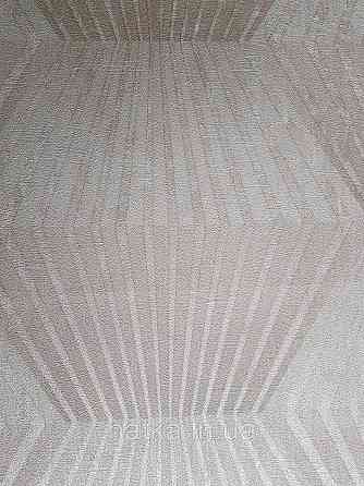 Шпалери метрові вінілові на флізелін AS creation Premium фігури ромби золотисті смуги на жовто-коричневому 3д Київ