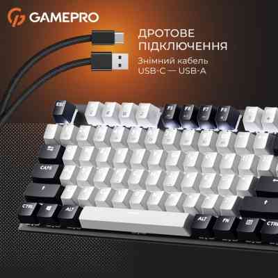 Клавіатура GamePro Genesis Metallic MK144B Outemu Red Switch USB UA Black (MK144B) Вінниця