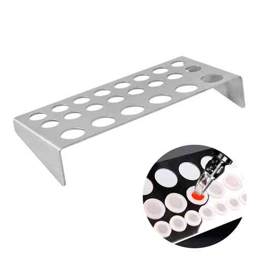 Підставка під ковпачки капси для тату, 23 отвори, металева Вінниця