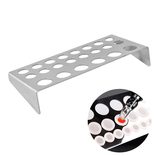 Підставка під ковпачки капси для тату, 23 отвори, металева Вінниця - фото 1