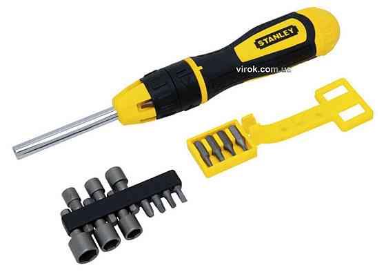 Викрутка реверсивна STANLEY "Multibit" : тріщатка, насадки 20 (Набір/Шт) Одеса