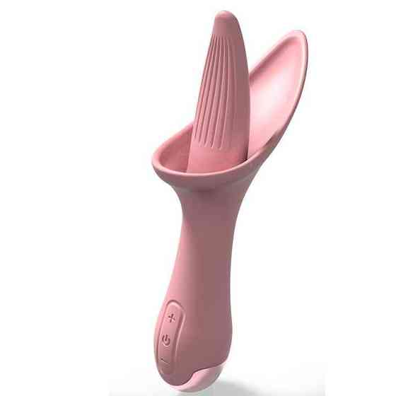 Вибратор лизун Flower Tongue USB - Светло-розовый - Вибраторы Винница