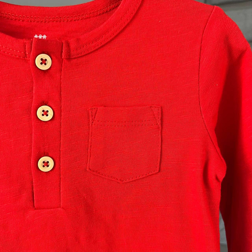 Дитяча Літня Кофта з Ґудзиками для Хлопчика LC Waikiki Червона 9-12 міс (74-80см) Київ - фото 4