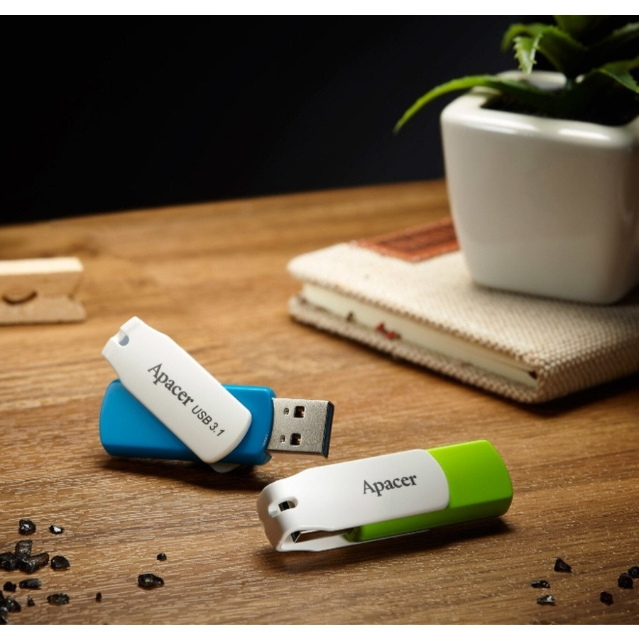 Флешка Apacer USB накопичувач 2.0 AH335 32Gb green AP32GAH335G-1 Одеса - фото 6