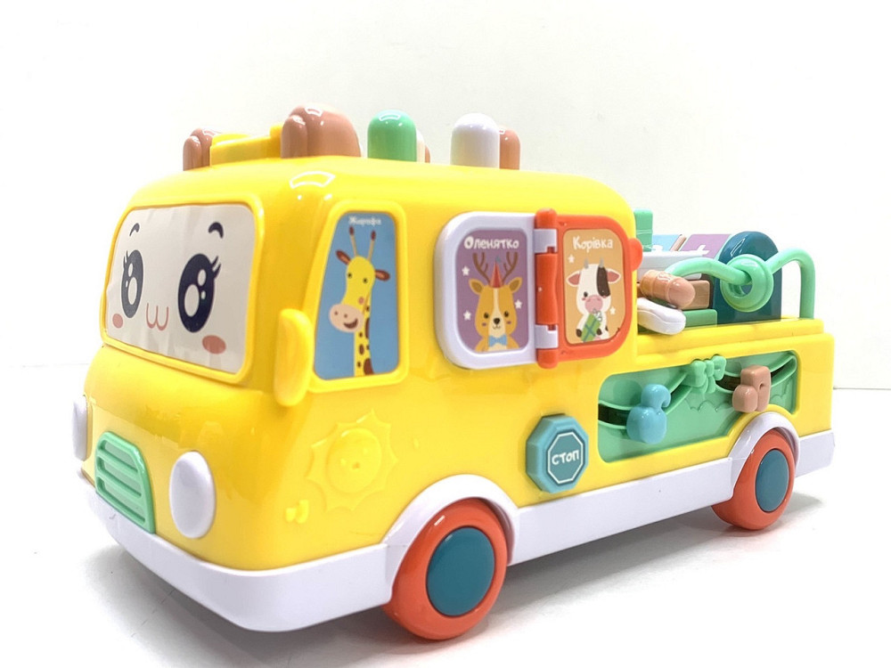 Автобус інтерактивний TK Group українське озвучування казки пісні вірші міні ігри Жовтий (TK-32602) Чернігів - фото 2
