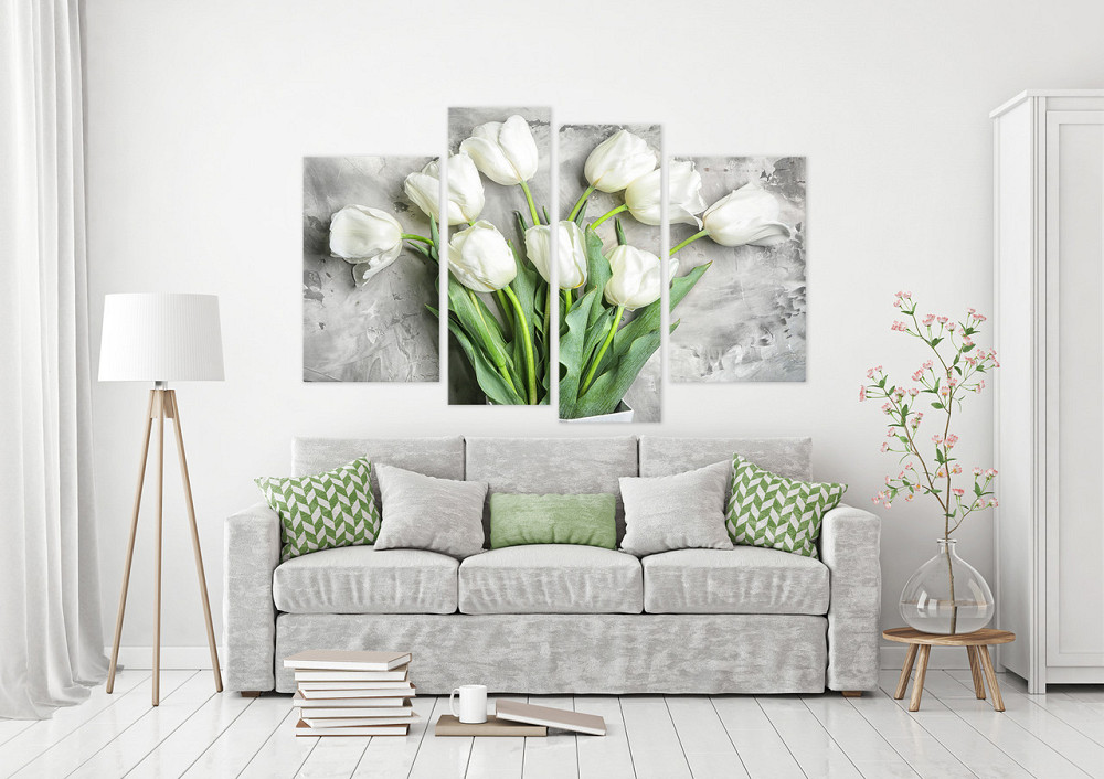 Модульная картина в спальню, гостиную Цветы  Тюльпаны Art-611_4 99x140 см Киев - изображение 2