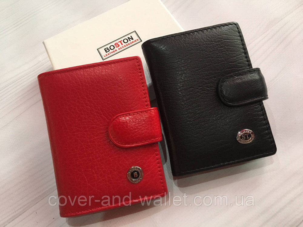 Чорна шкіряна кредитница для авто документів і ID карти ST Leather Київ - фото 2