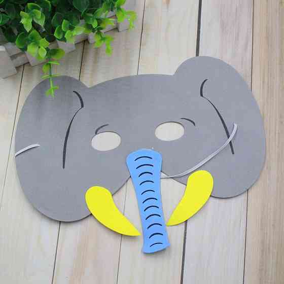 Детская маска Слон one size разноцветный Киев