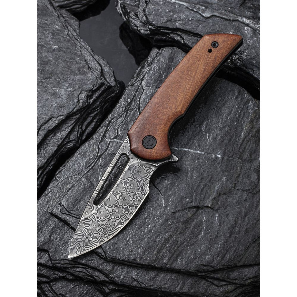 Ніж складаний кишеньковий Civivi Odium, (6.7 см) Damascus / Guibourtia Wood Київ - фото 8
