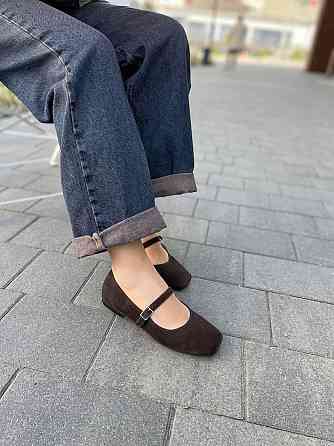 SEE SEVEN Балетки жіночі SEE SEVEN 1516 шоколадні (весна-осінь, замша натуральна) (5876) 39 Коломия