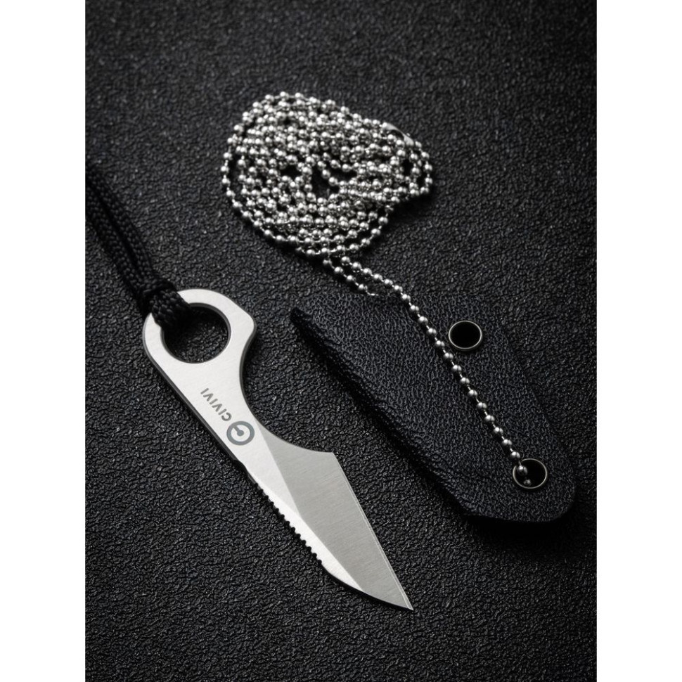 Ніж фіксований тактичний  Civivi Gramis, (2.6 см) 14C28N сірий Киев - изображение 16