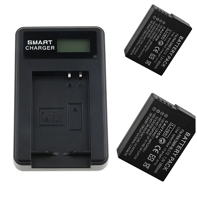 Комплект зарядний пристрій та 2 акумулятори на 1800 mAh DMW-BLC12 Луцьк - фото 1