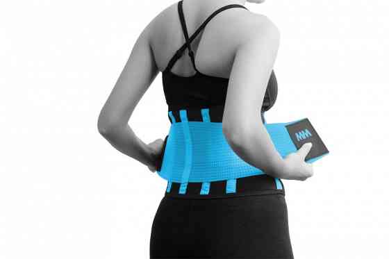 Пояс компрессійний MadMax MFA-277 Slimming belt Black/turquoise M Кам'янське