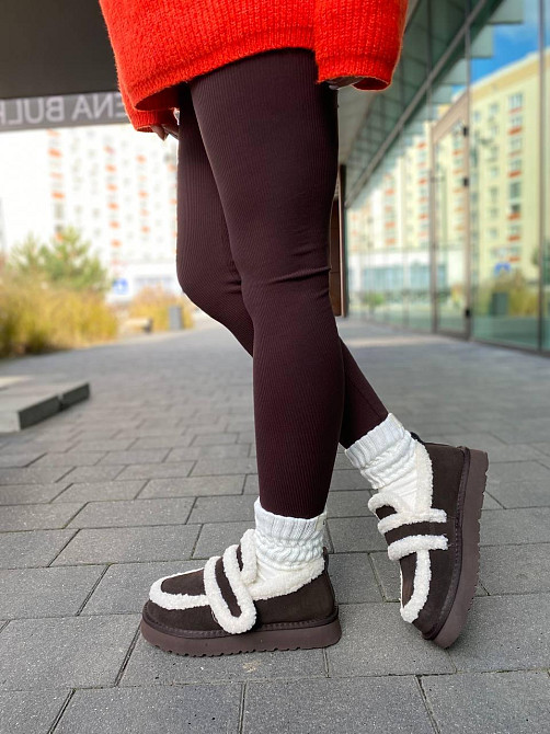 Угги жіночі ITTS 5269-41 коричневі (зима, замша натуральна) (6025) Коломыя - изображение 6