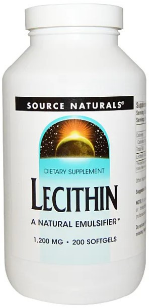 Лецитин Source Naturals Lecithin 1200 мг 200 капсул Киев - изображение 1